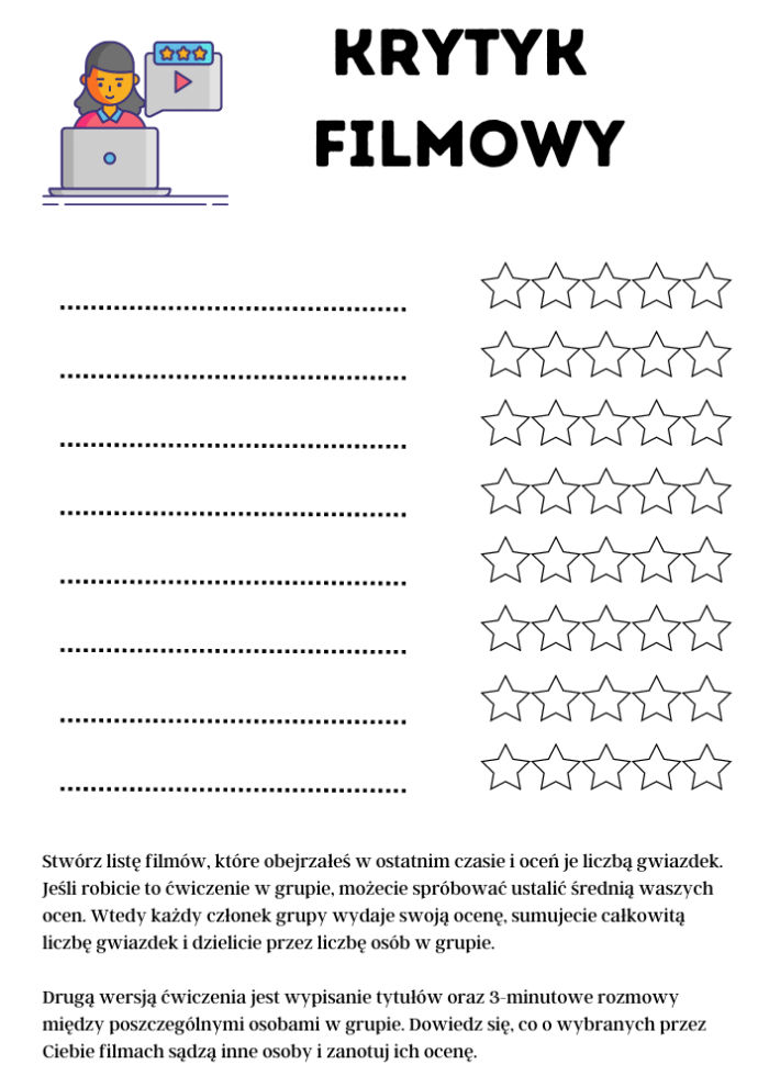 Filmowe emocje – Ćwiczenia społeczne - obrazek 4