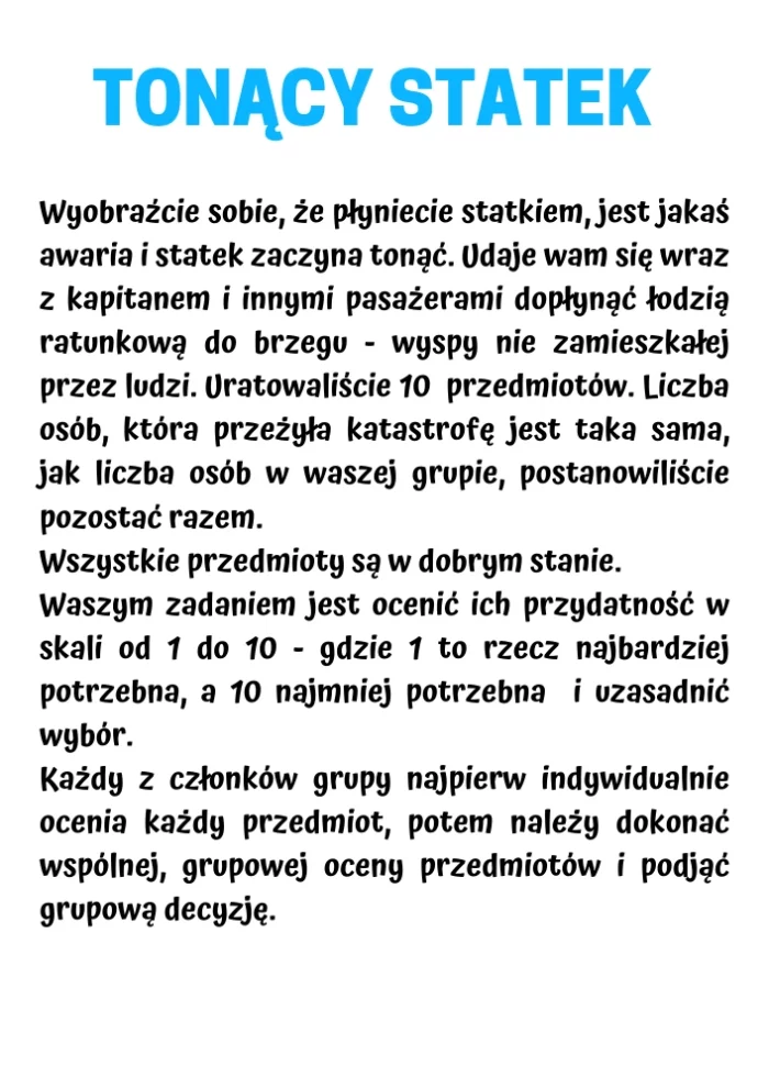 Rozbudzanie KREATYWNOŚCI - karty pracy