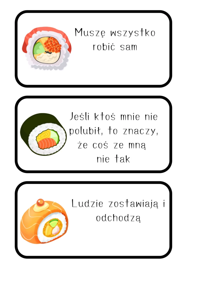 SUSHI master myśli (ACT+CBT)